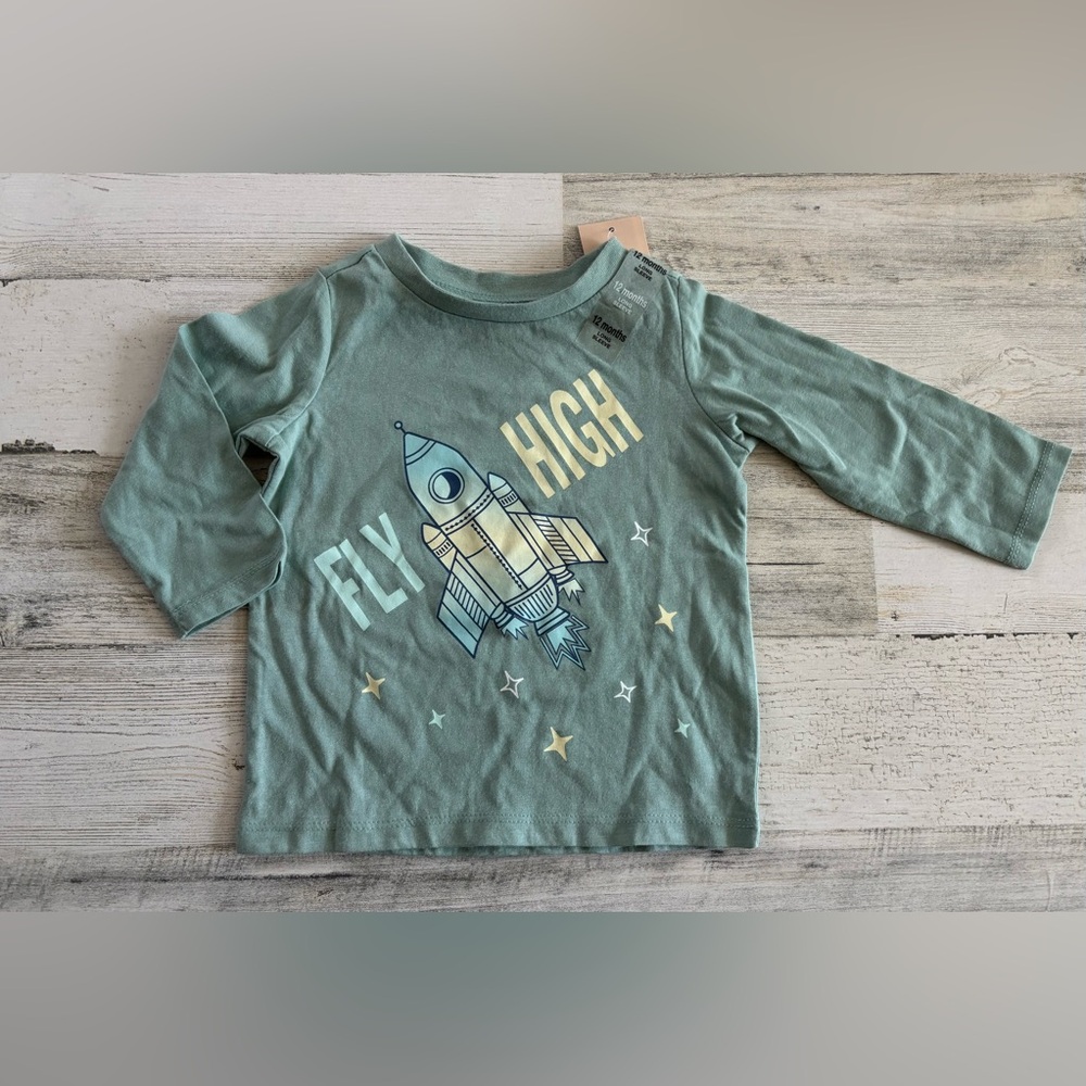 3/$9 - First Impressions Boys Long Sleeve Shirt Size 12 months
